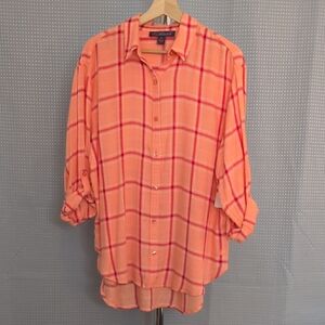 Gloria Vanderbilt Amanda Plaid Shirt